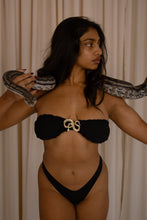 Load image into Gallery viewer, Obsidian Dune Serpent Bandeau Top
